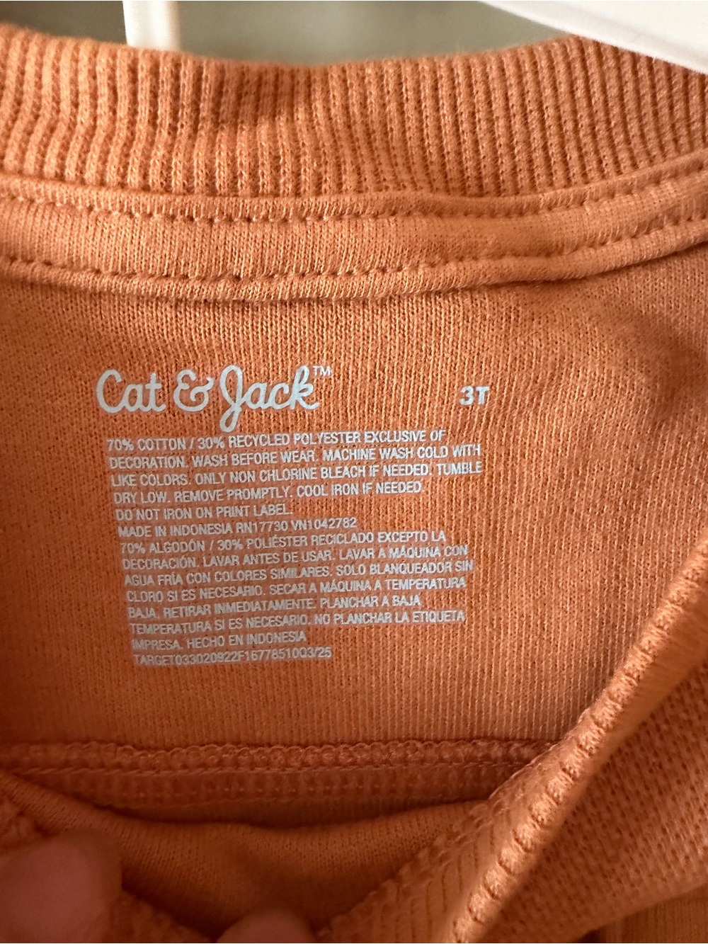Cat & Jack Toddler Two-Piece Sweat Set in Terracotta Size 3T - Picture 2 of 3